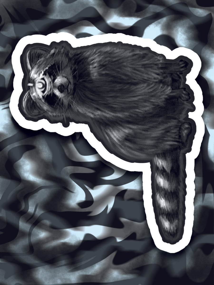 All-Seeing Raccoon Sticker